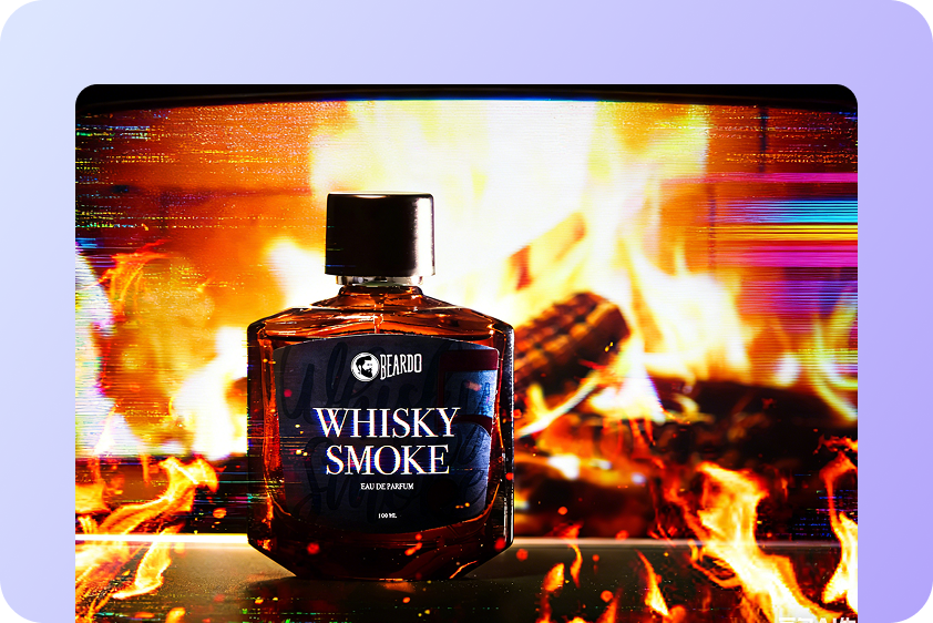 Fashion glitch ad visual