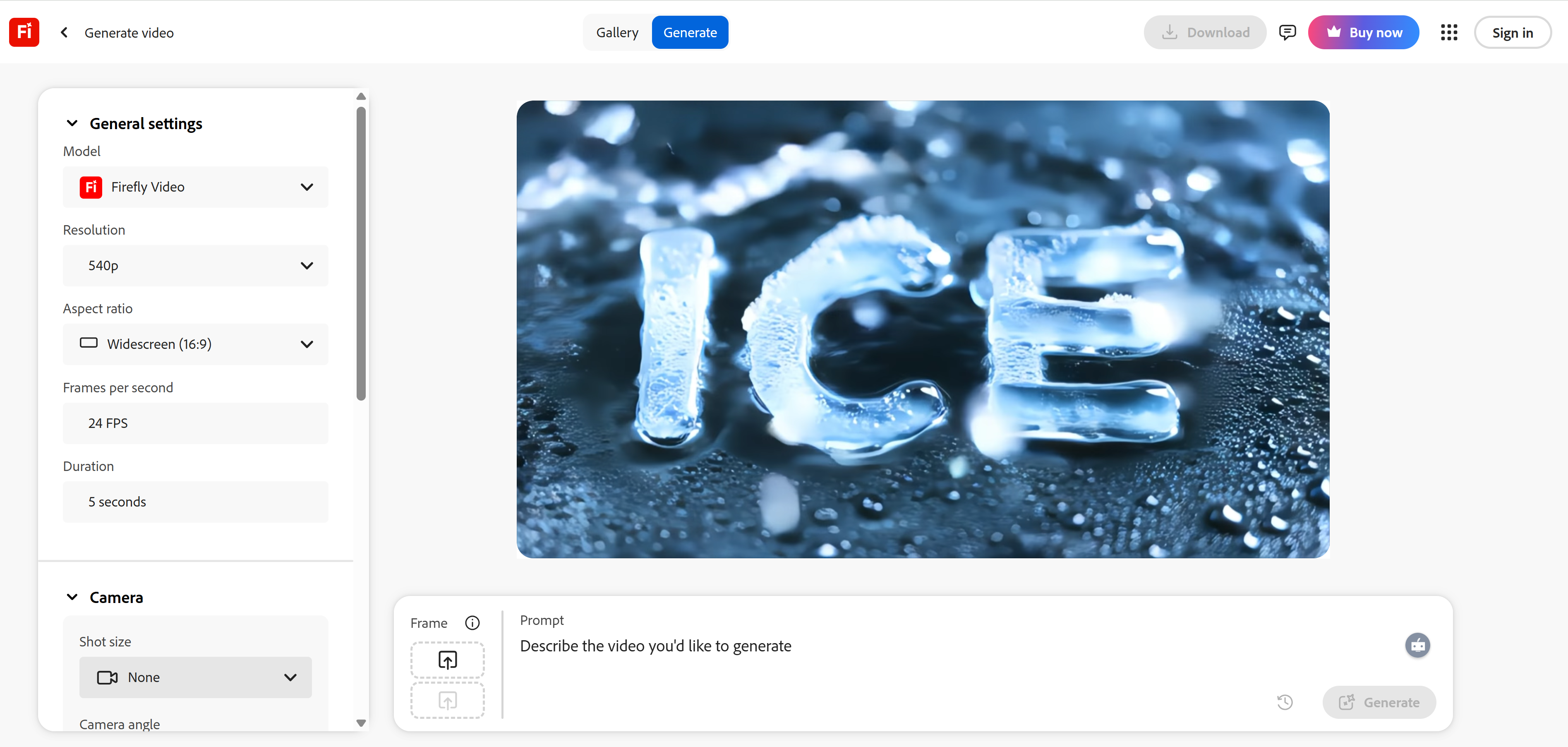 Adobe Firefly: Cel mai bun generator video AI