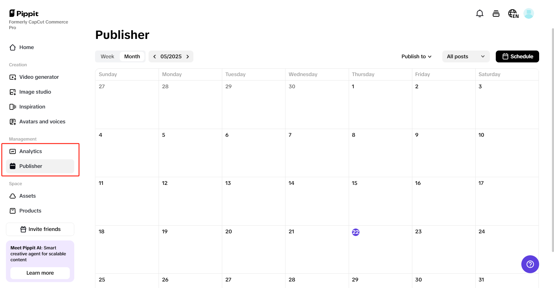 Auto-publishing and analytics