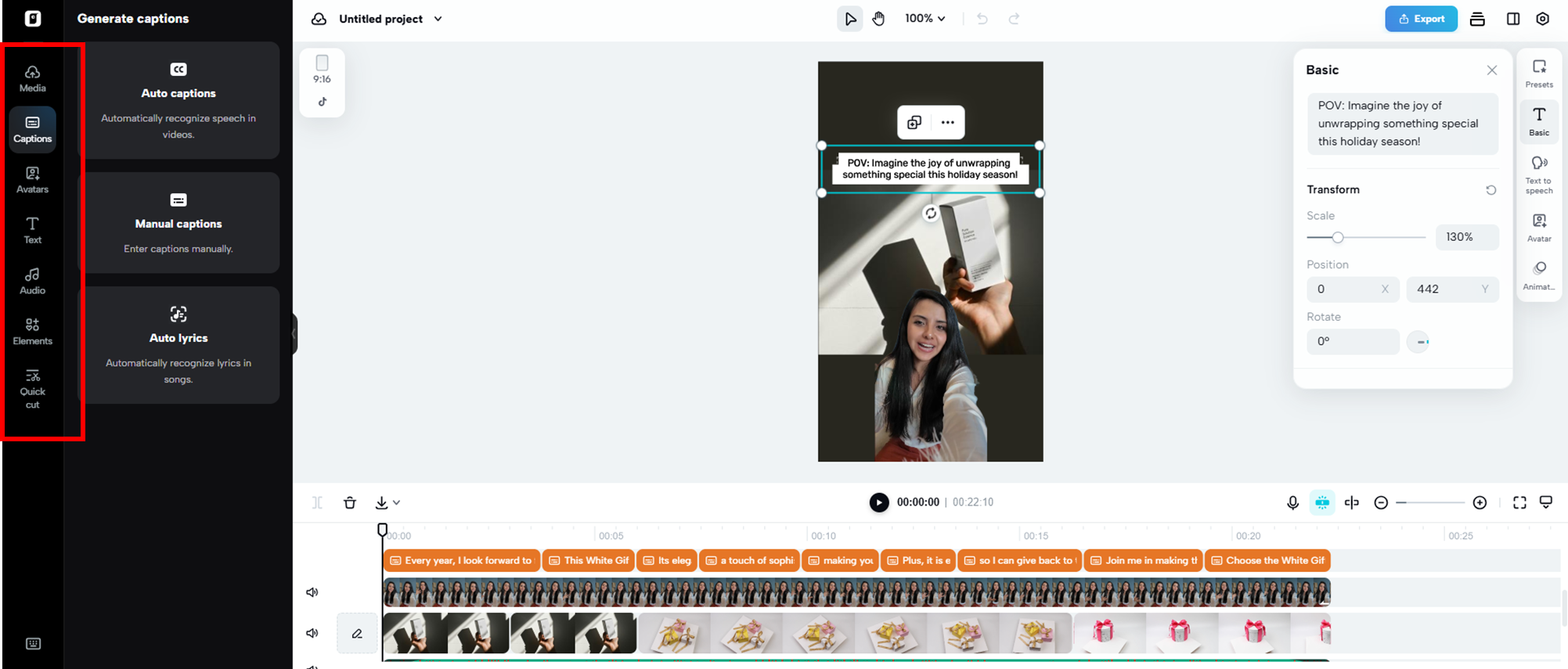 Edit and refine your video