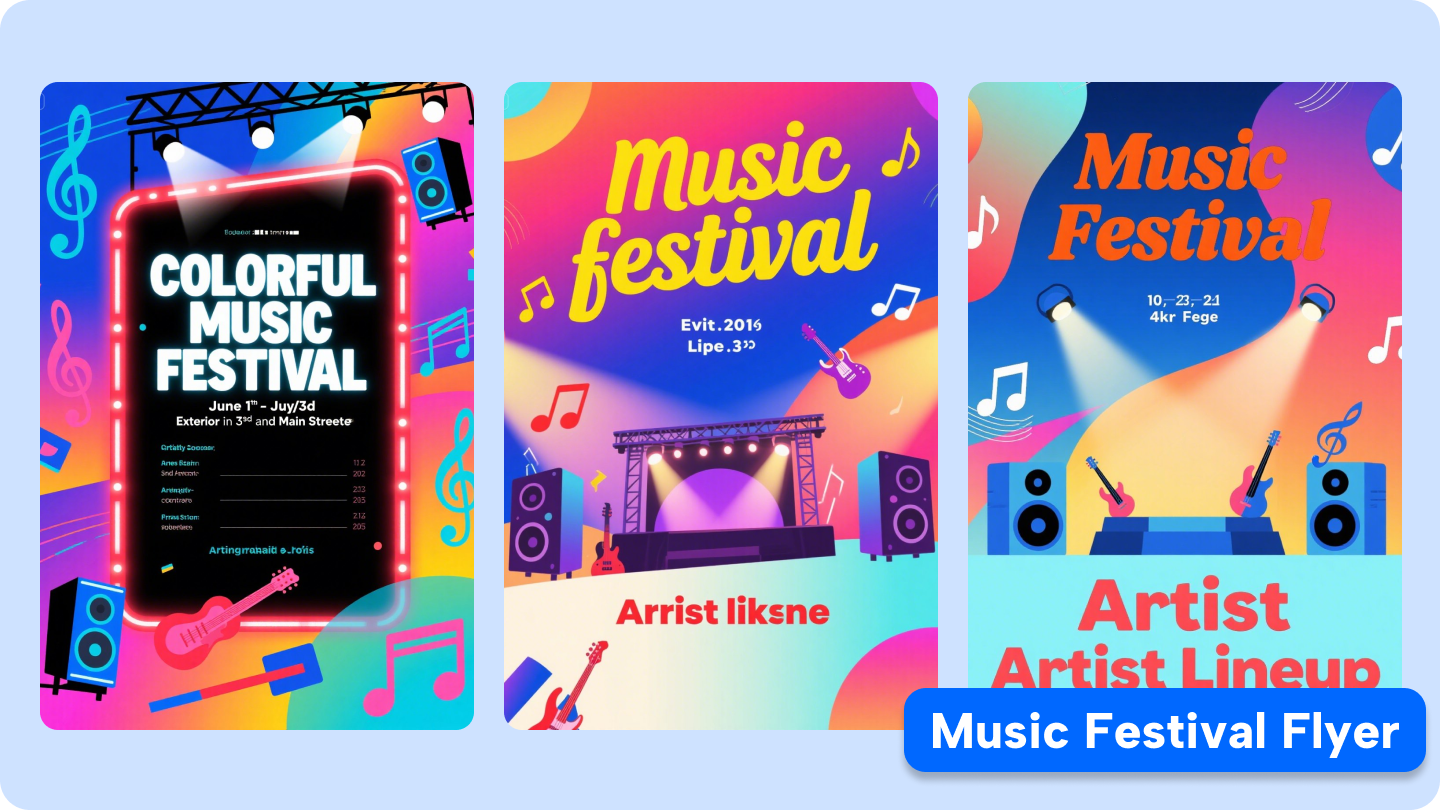 Music fest flyer