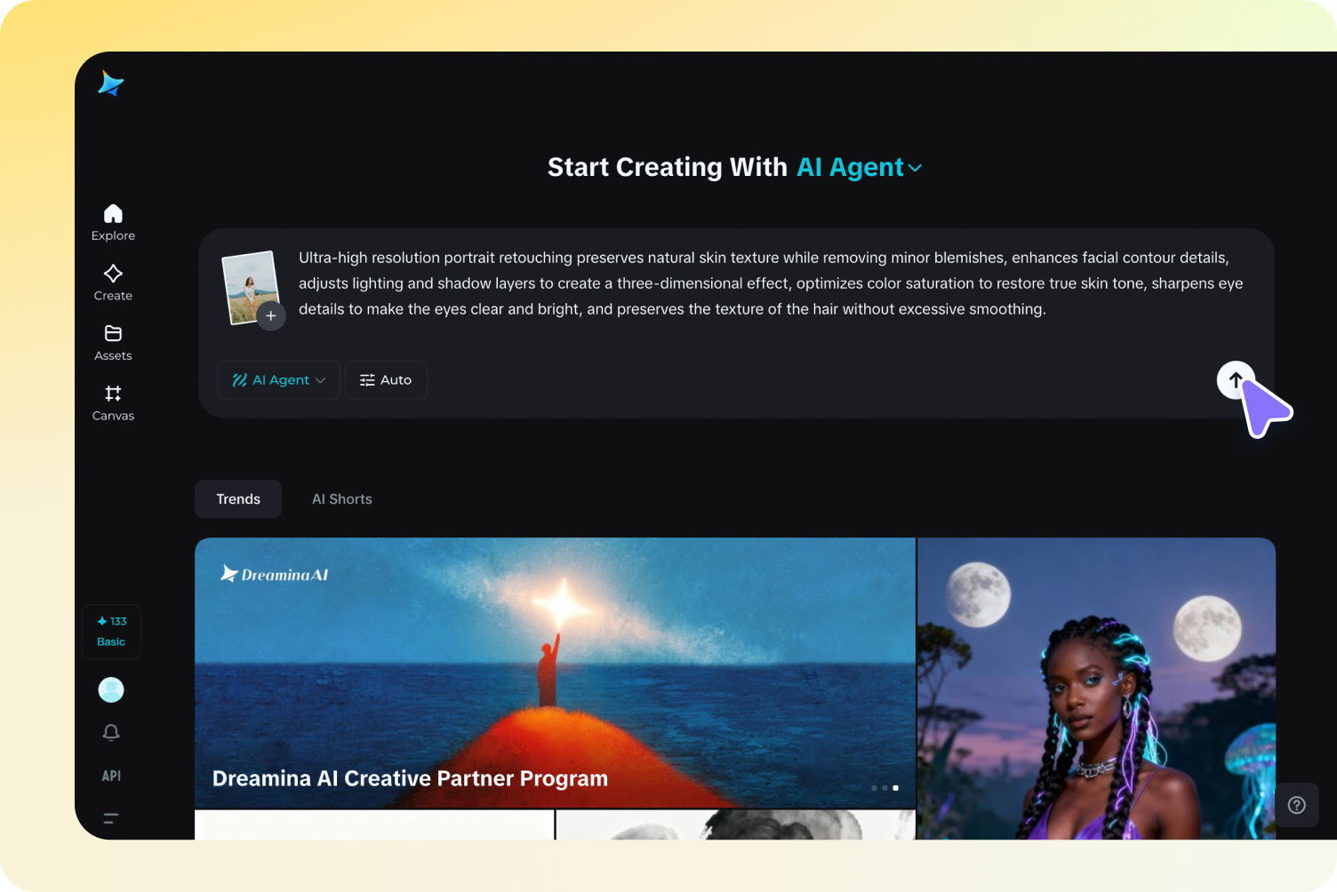 Write a prompt and generate