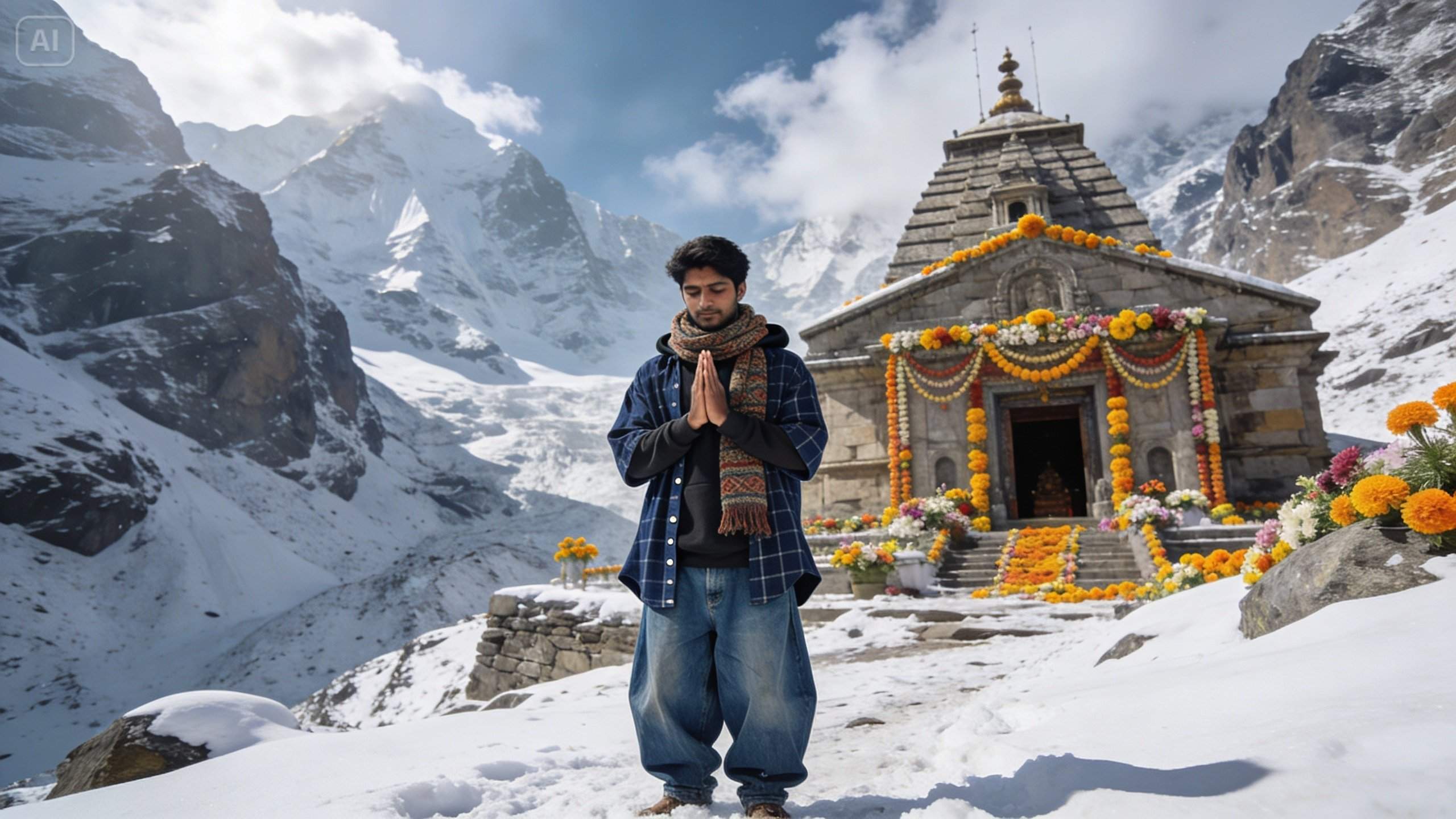 Benefit visual: multi-channel Kedarnath Temple exports for posters, reels, stories to maximize reach and conversions.