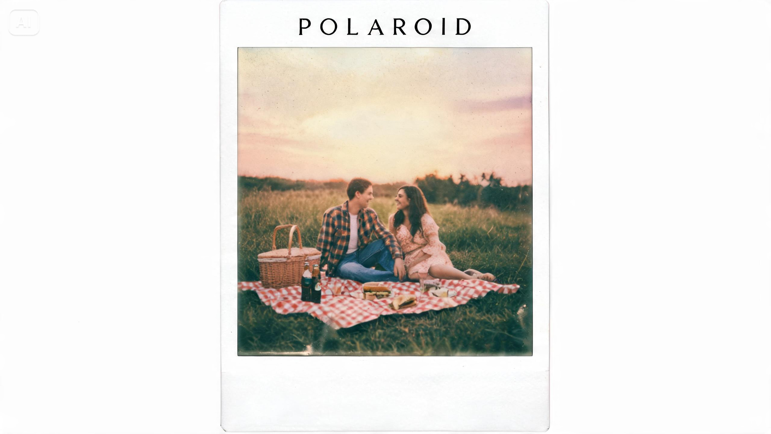 Prompt for retro Polaroid style