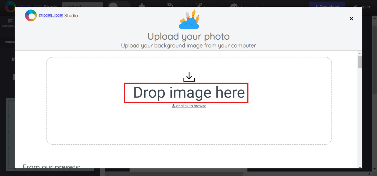 upload an image