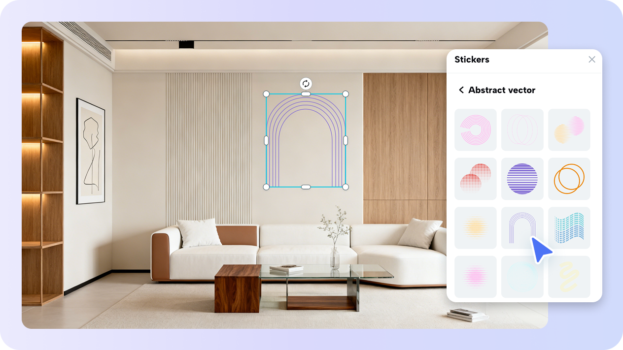 Rich visual elements for interior design 