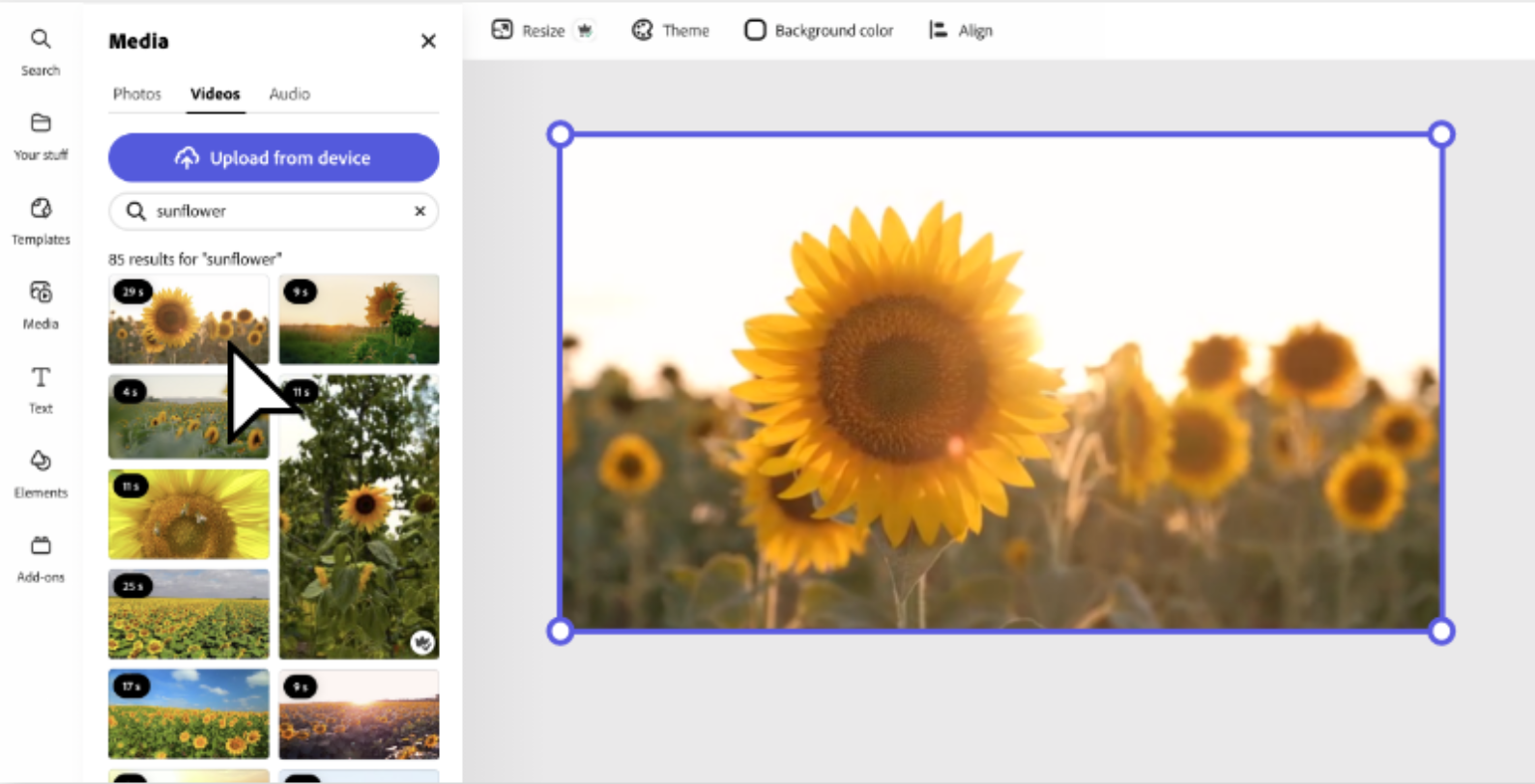 بناء مشاهد مذهلة باستخدام محرر الفيديو Adobe Express