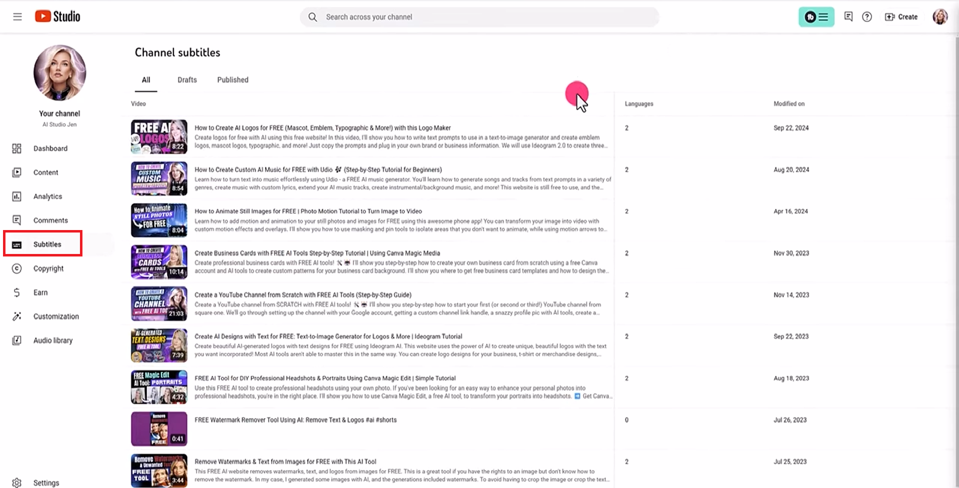 Log in and view your video