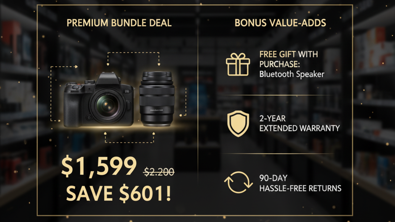 Menggunakan reka bentuk risalah Black Friday untuk pakej