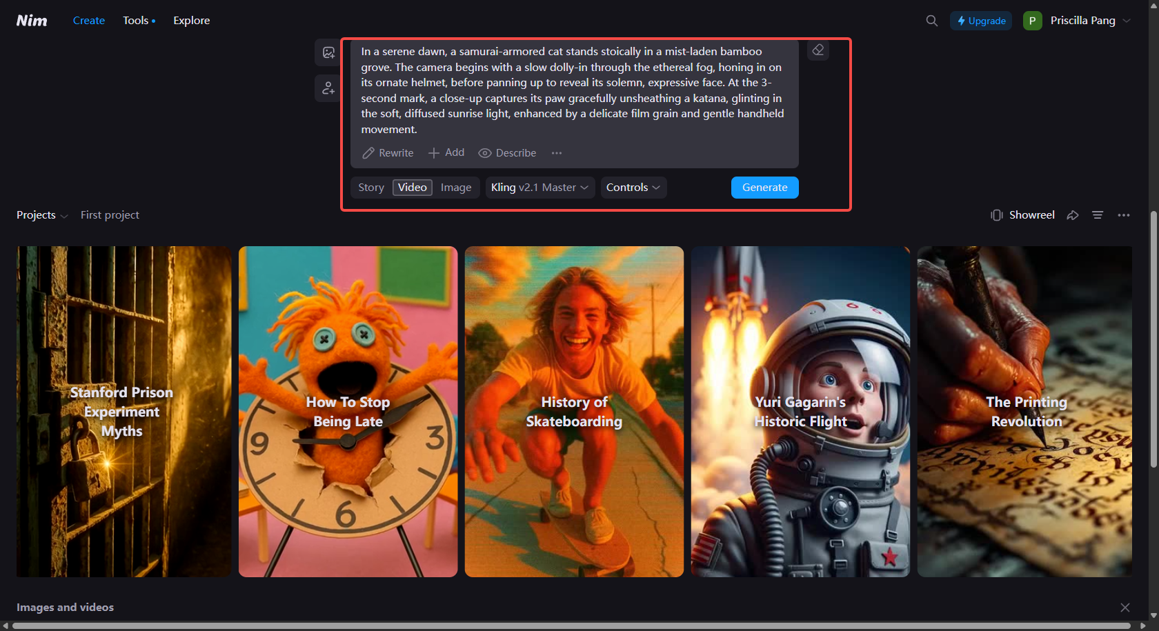 Insira o texto para o Nim.