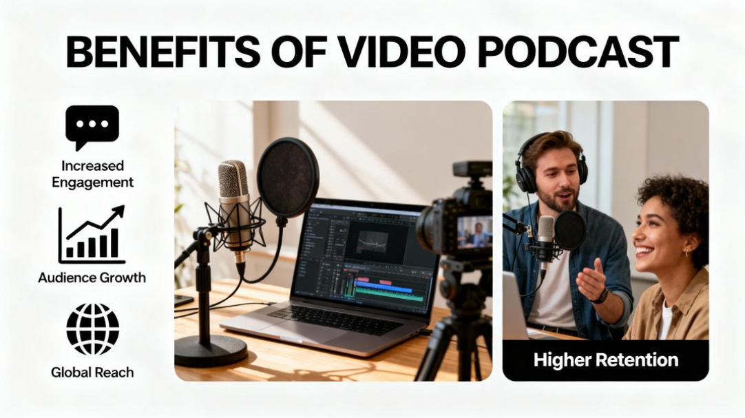 Video podcast benefits