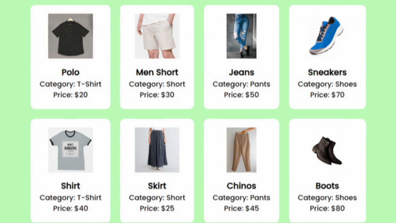 Search by product category