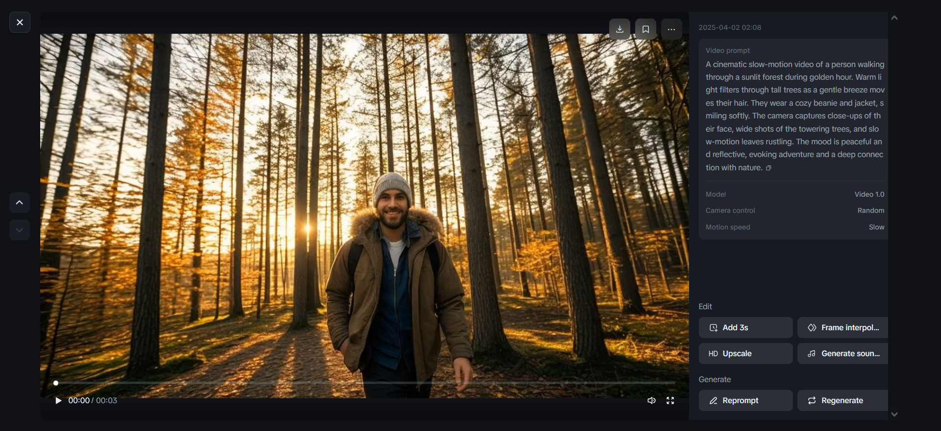 Gerador de texto para vídeo