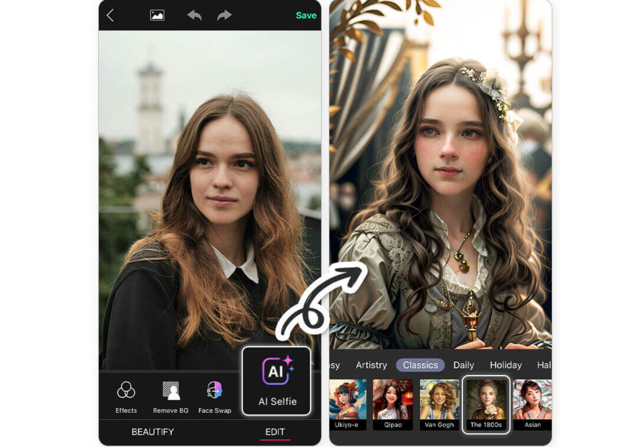 Upload a photo to create an AI avatar from a picture