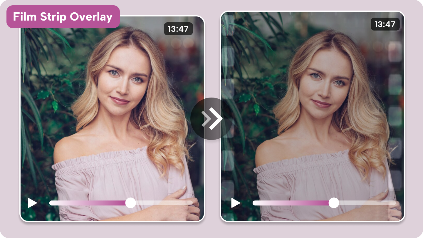 Filmstreifen-Overlay