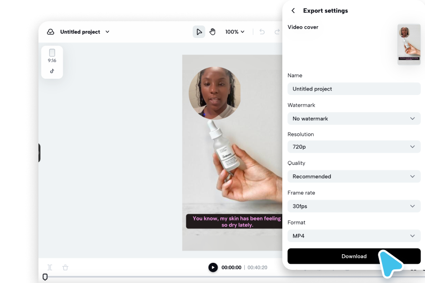 Export or publish your corporate video