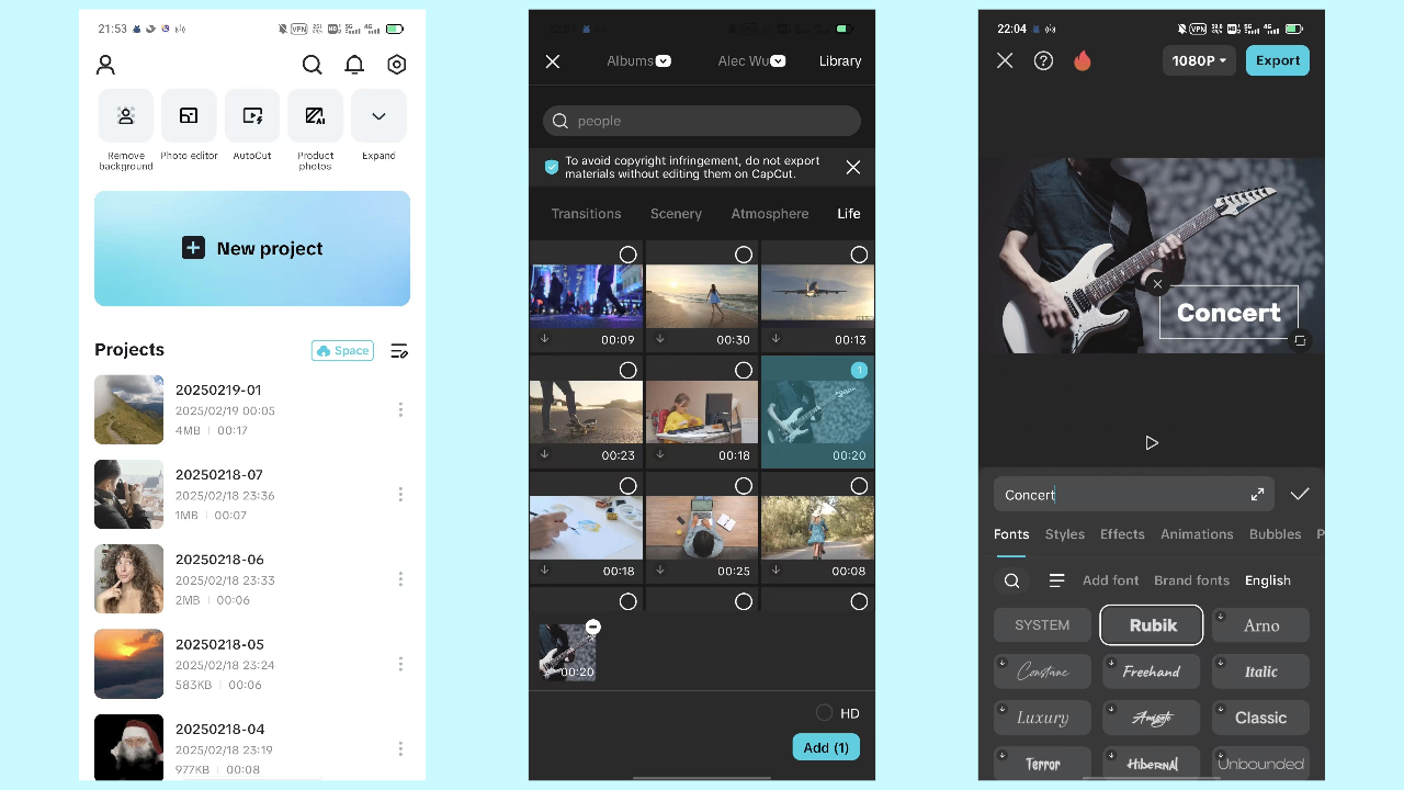 Importieren Sie Ihr Video