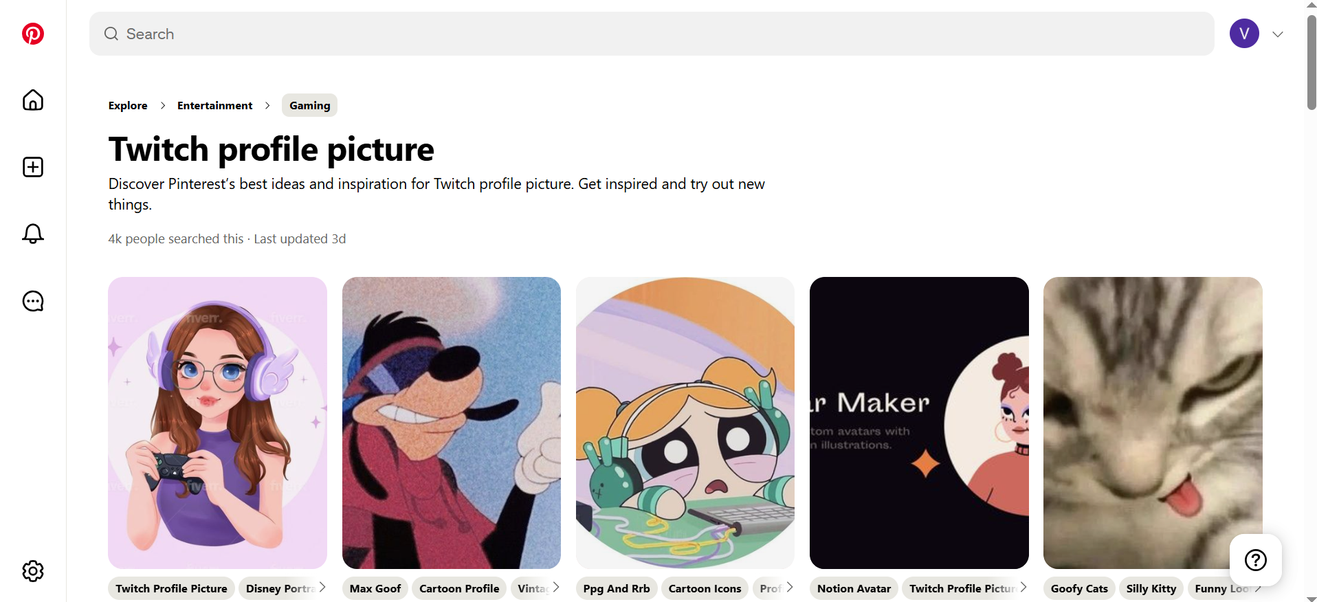 Twitch profile images