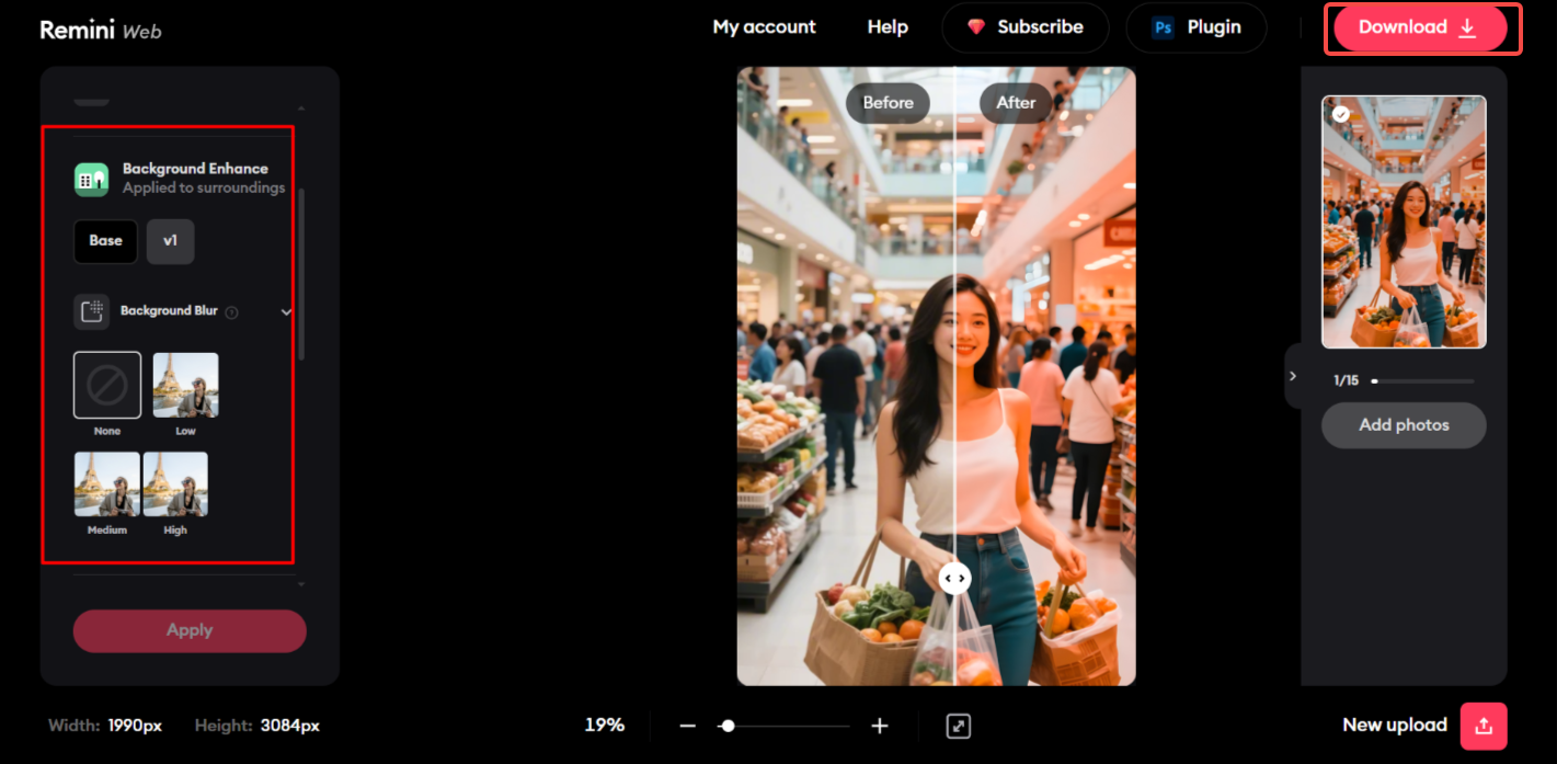 Remini online enhancer