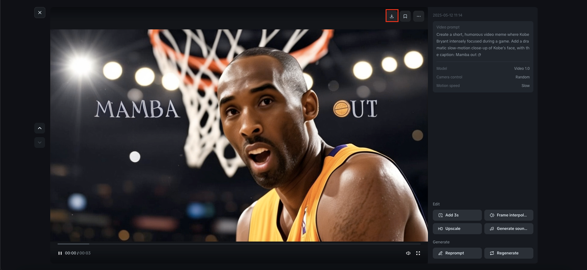 Descarga de video meme para YouTube