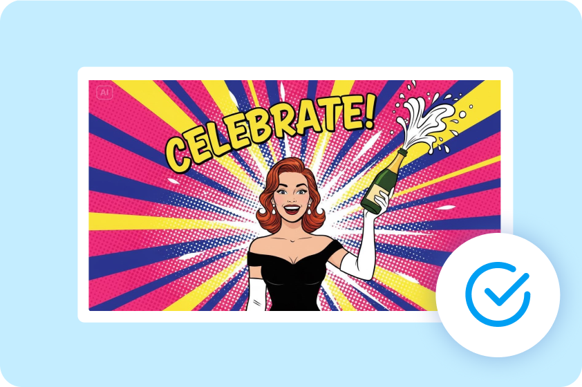  Resultados de la generación de arte pop de alta calidad de Dreamina