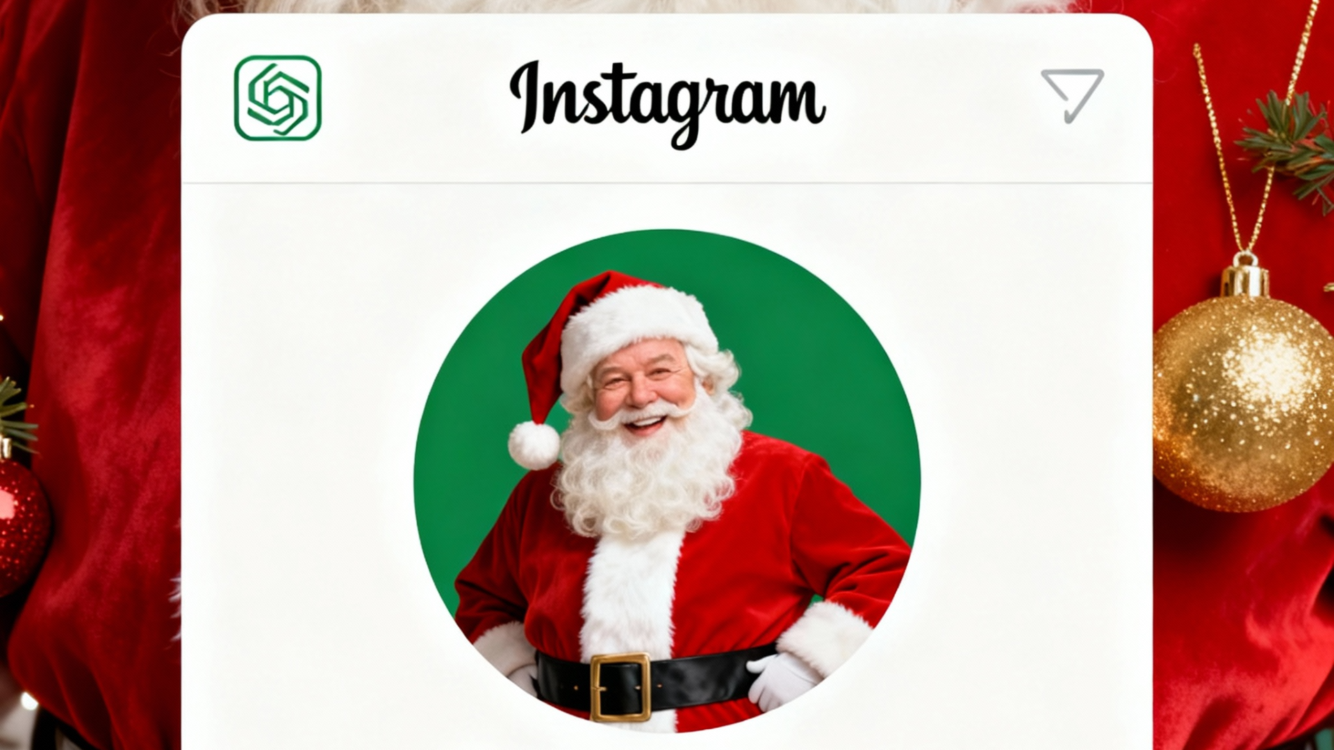 The use of AI-generated avatars for Christmas