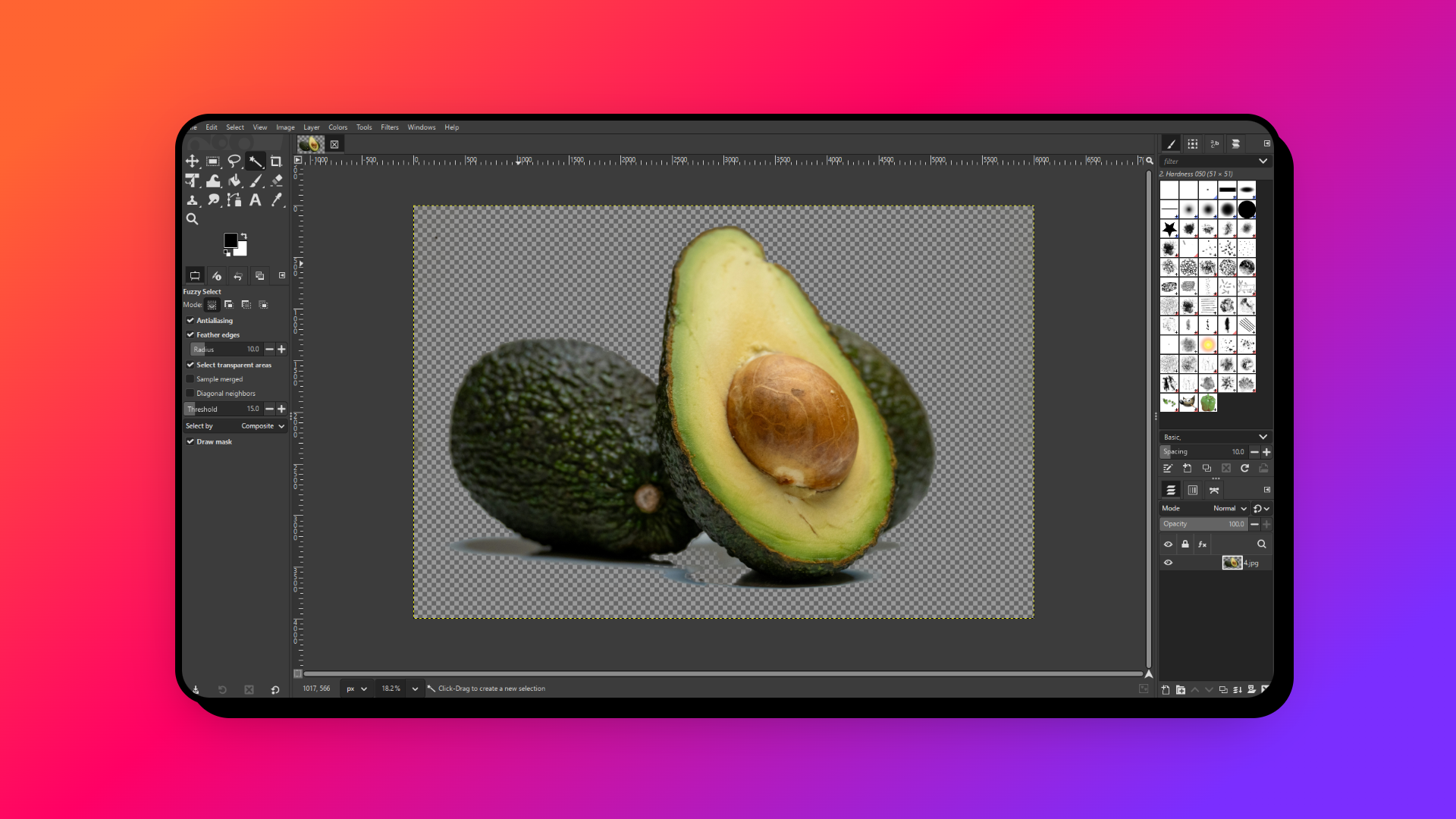 Usuń tło i wyeksportuj obraz