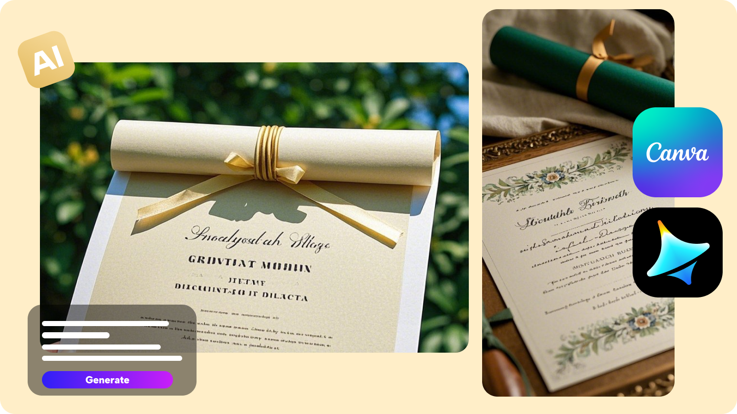 Canva graduation invitation