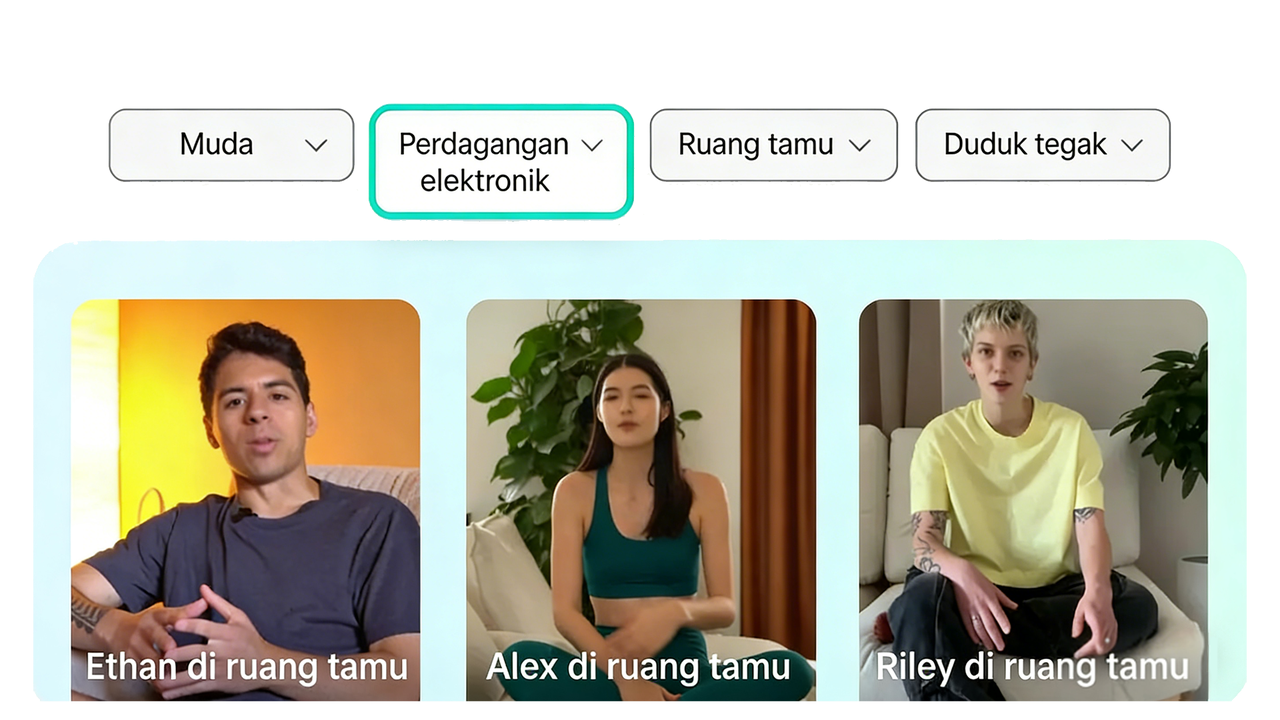 Beragam gaya avatar yang bisa disesuaikan