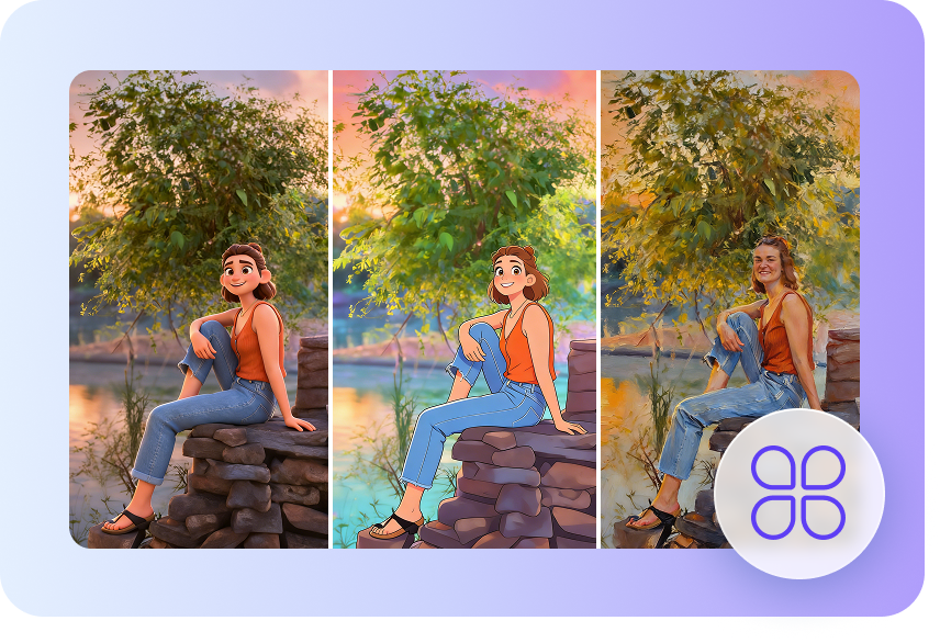 Diverse artistic looks