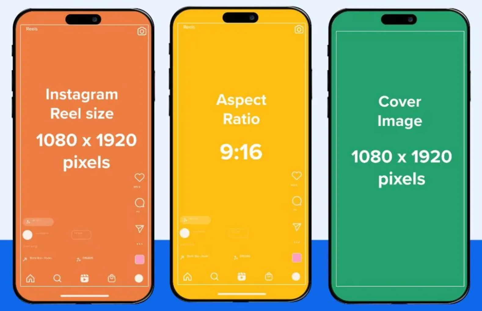 Vertical Instagram Reel 1080x1920 video screen size