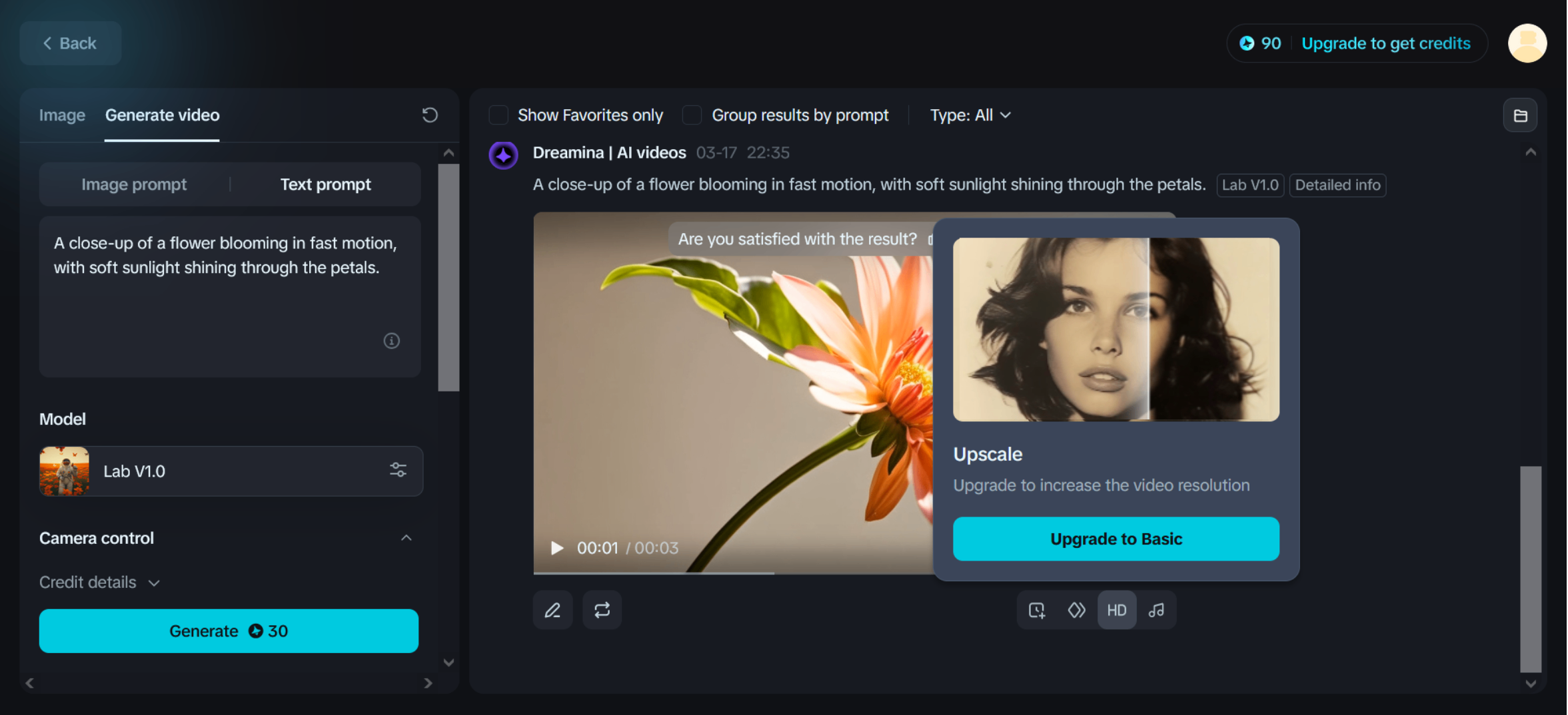 Texto para vídeo animado ai