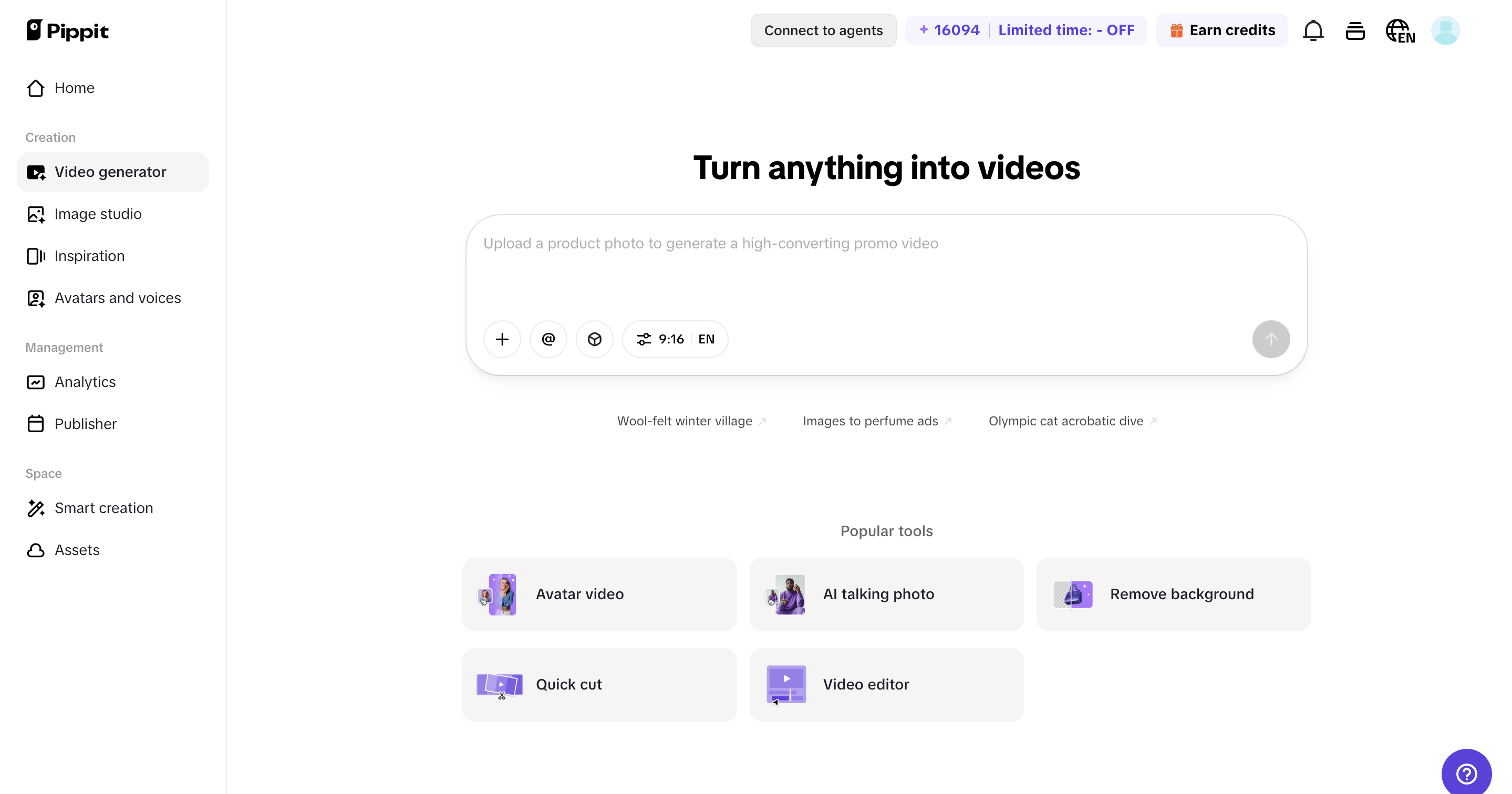 Open "Video Generator"