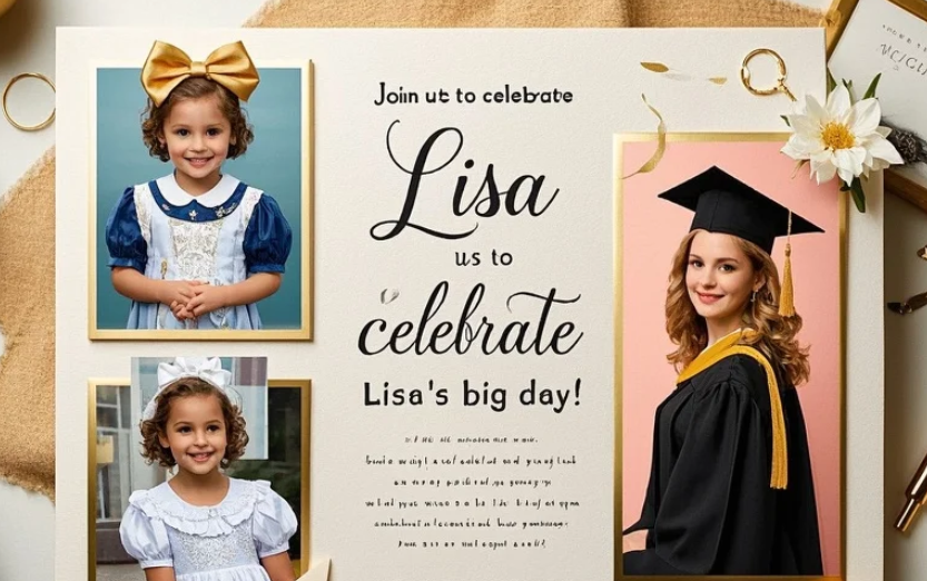 personalized graduation invitation
