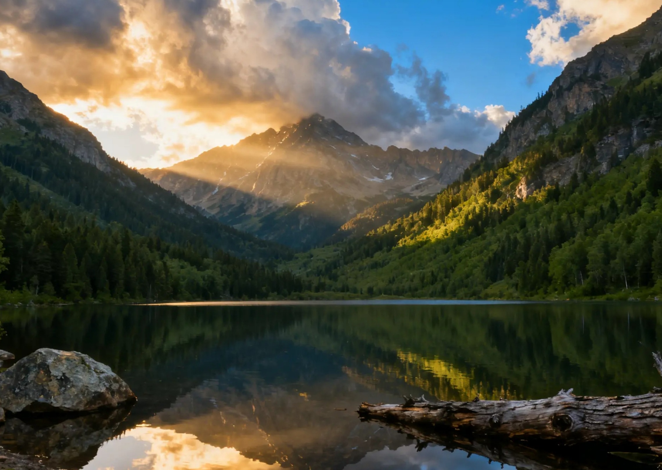 Serene mountain landscape