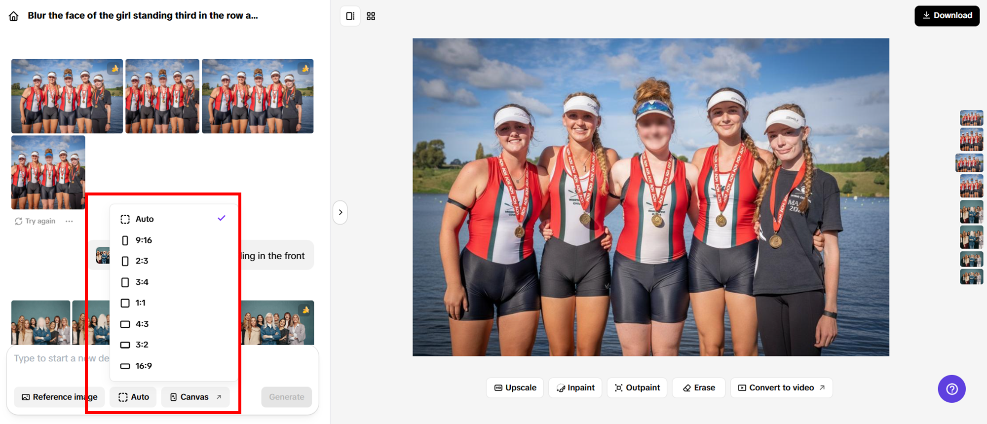 Explore diferentes proporções de aspecto
