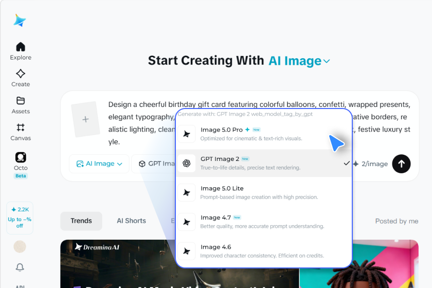 Choose your settings and generate 