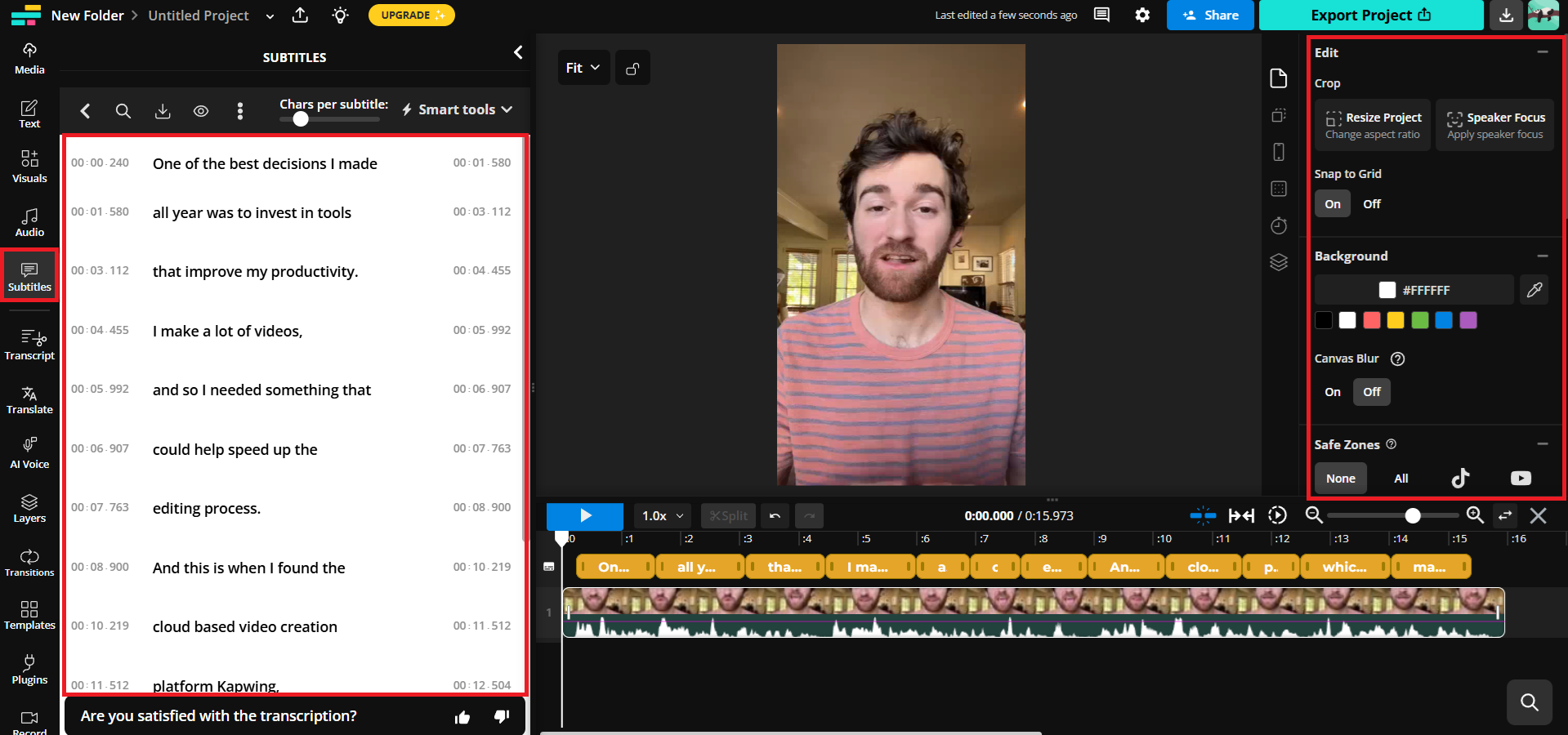 Untertitel hinzufügen