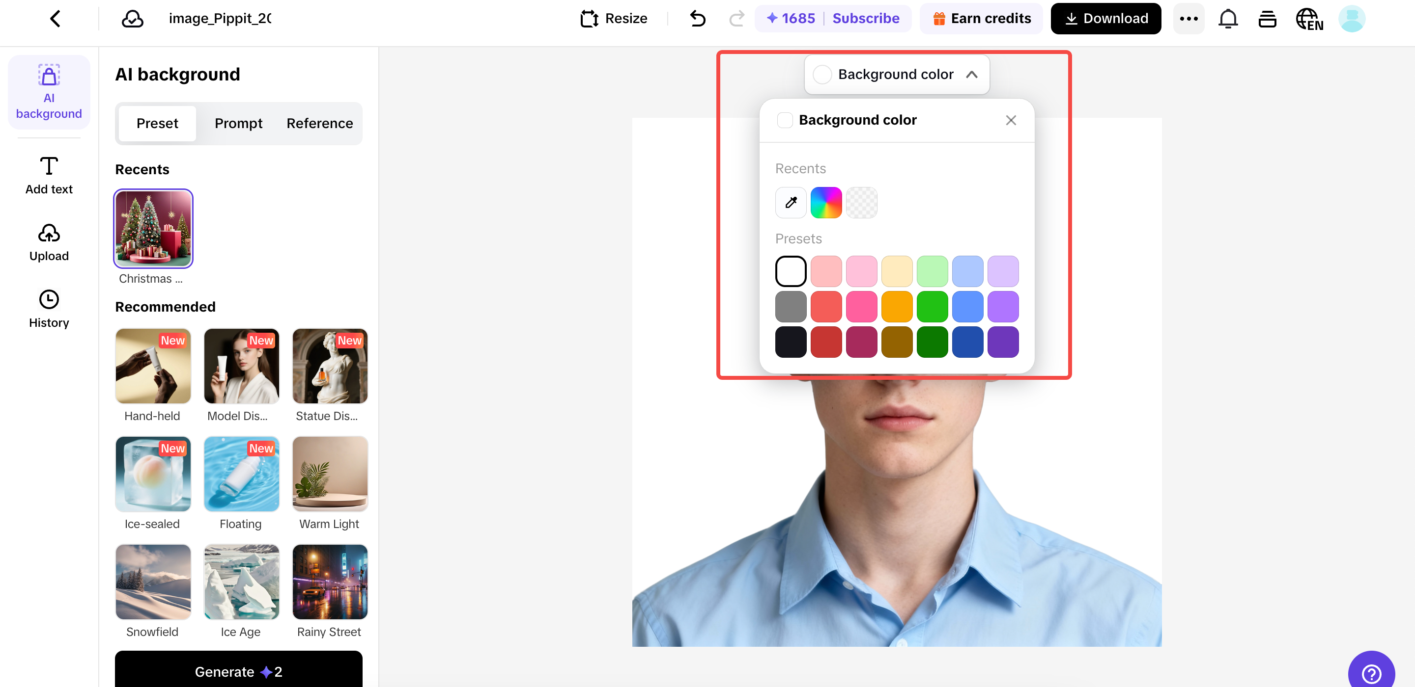 Створіть фон для фотографії на документ.