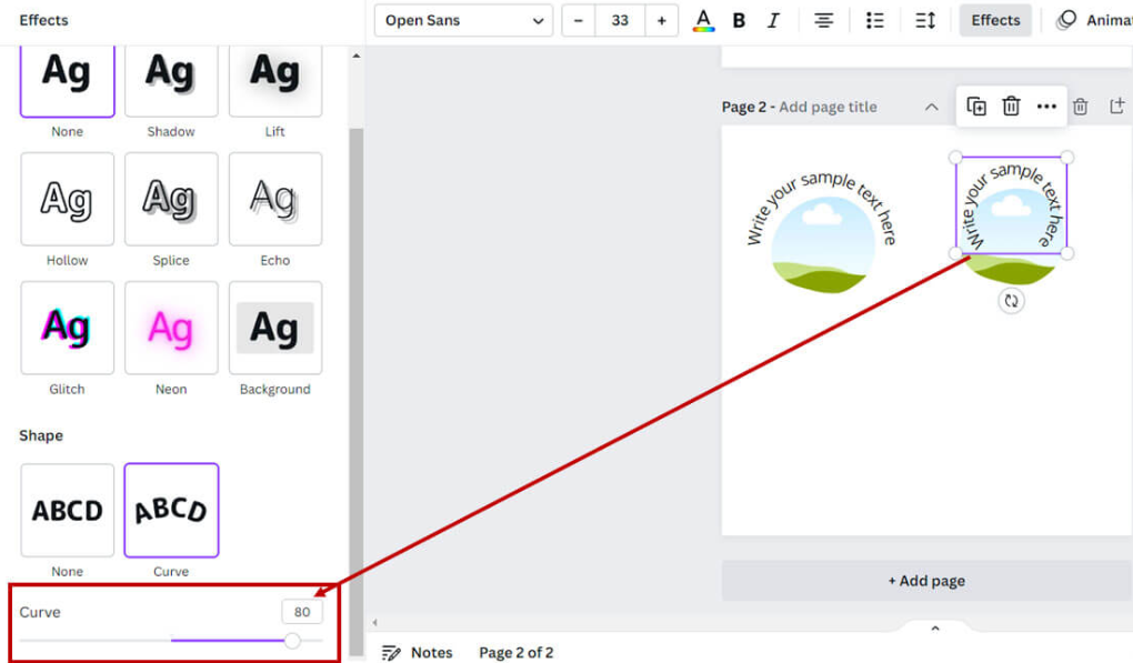 Інтерфейс Canva