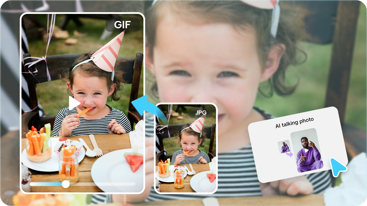 AI talking photo feature 