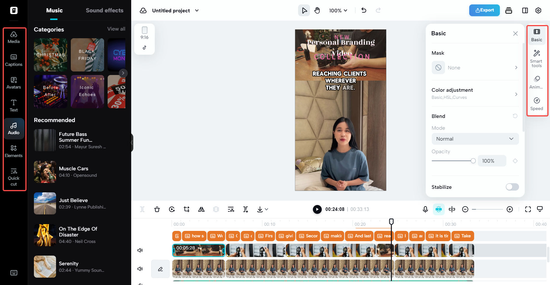 I-edit ang iyong video