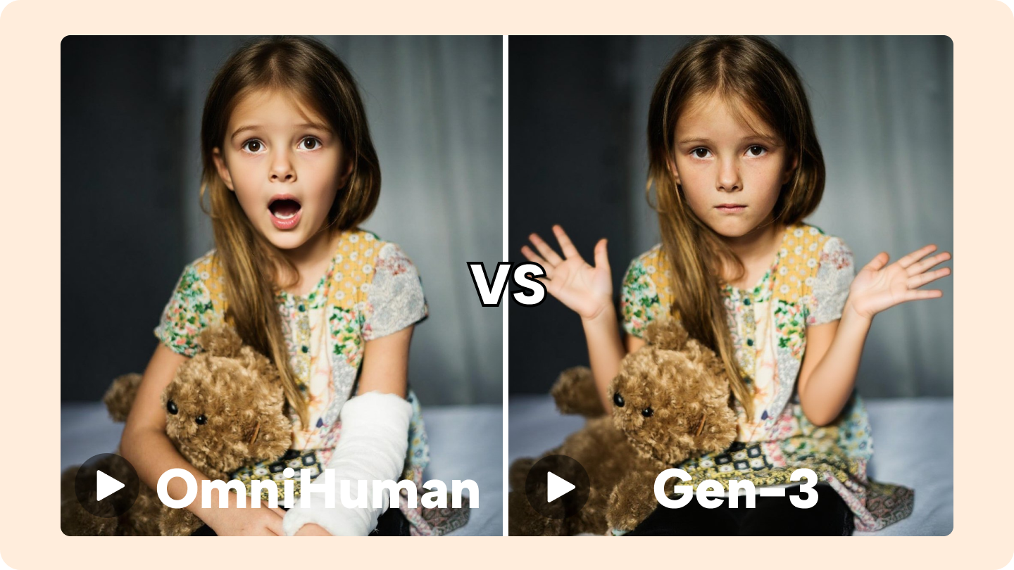 omnihuman vs Gen-3