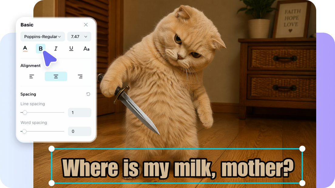 Choose from a vast meme template library
