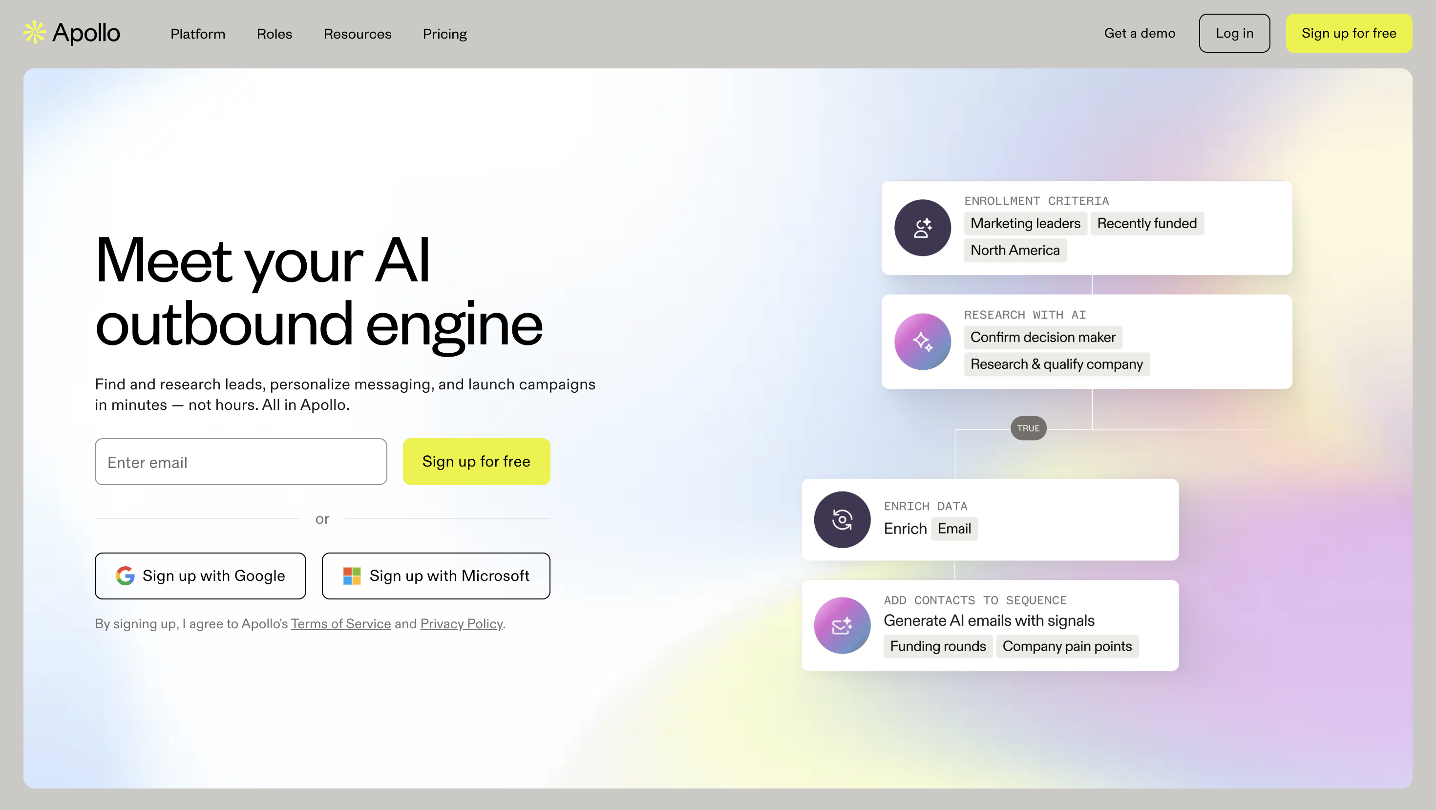 Apollo.io interface