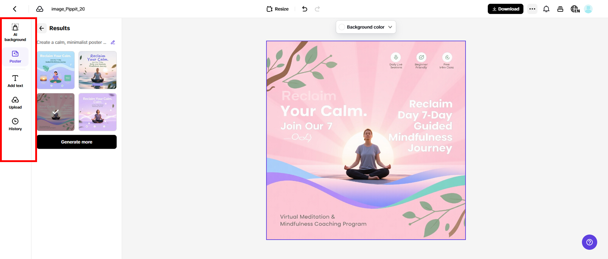 Customize your poster