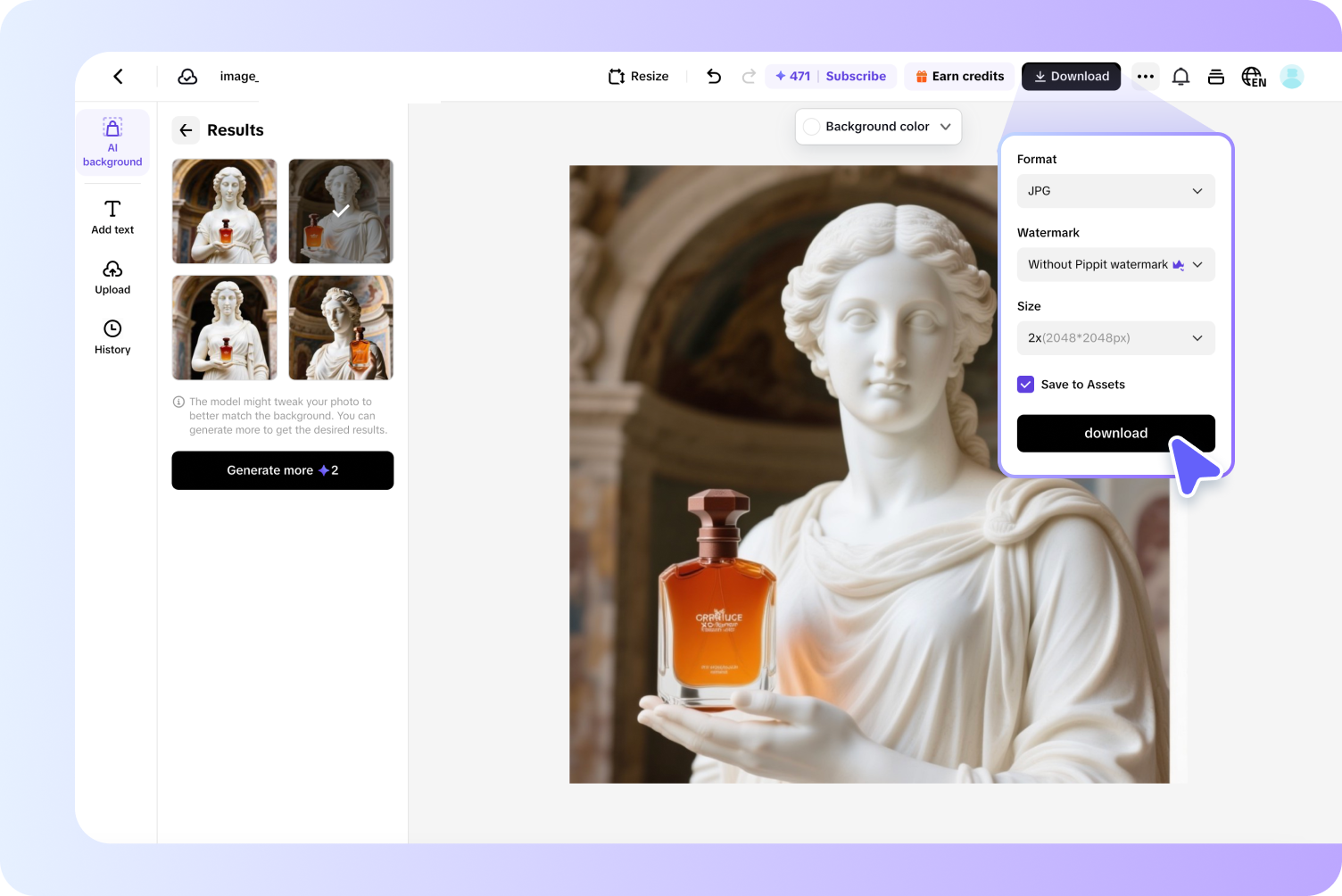 Export your images