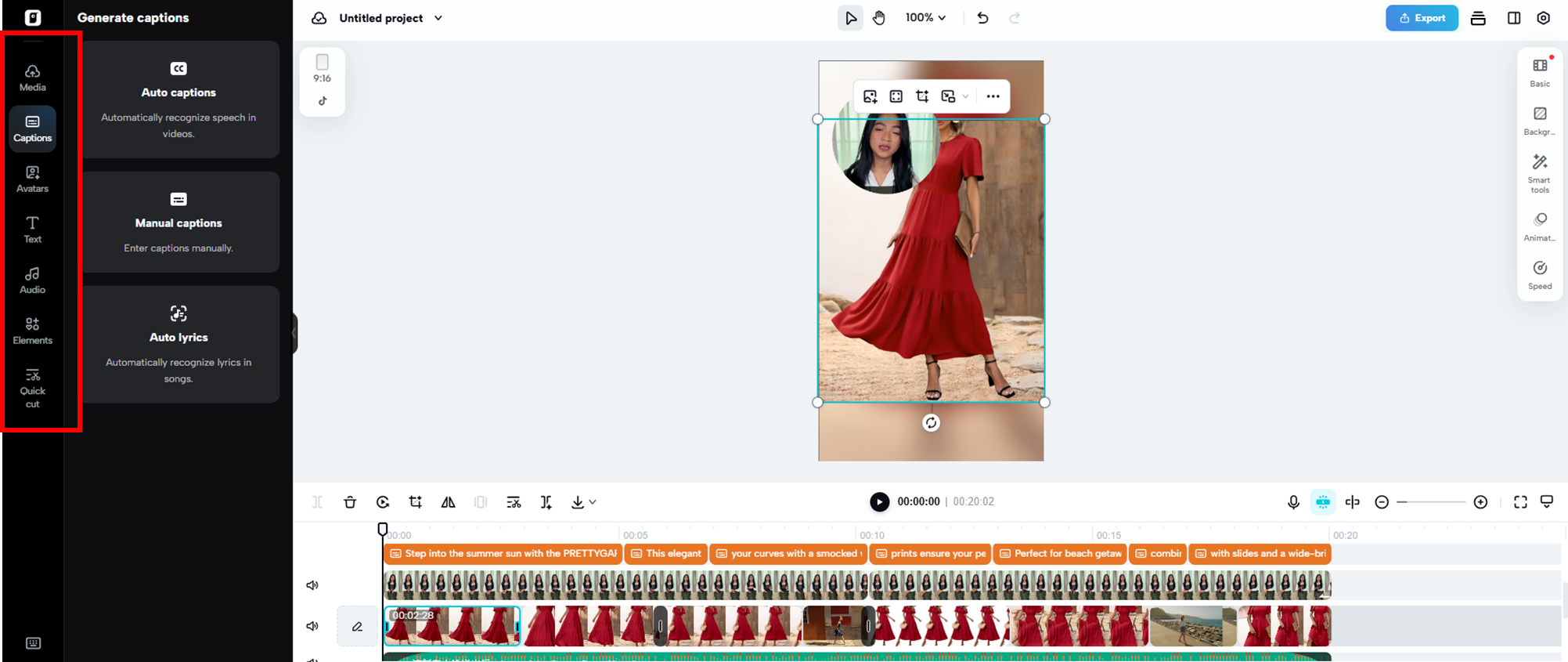 Edit and refine