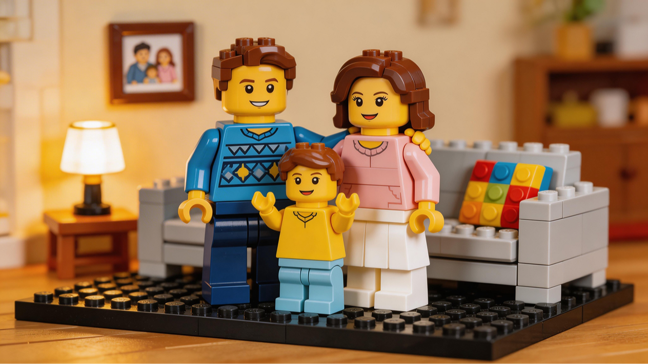 Go from a simple photo to a polished LEGO-style image in minutes