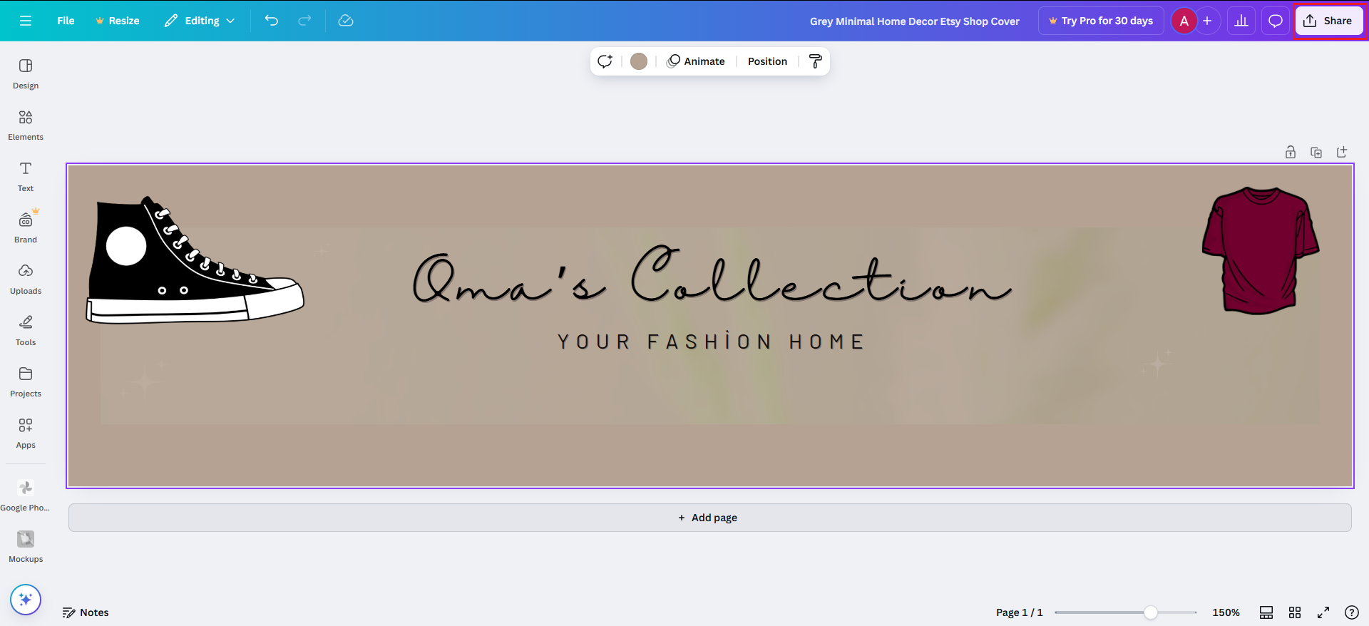 Etsy商店橫幅創意